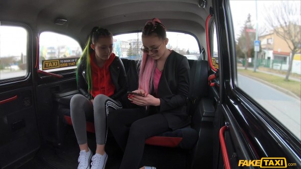 Teen twins for fake taxi driver 1080p